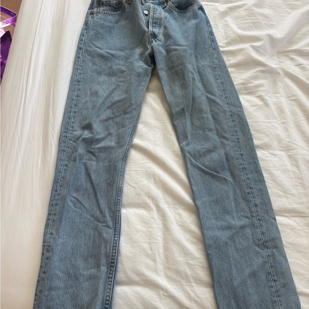 Levi's Light Blue Straight Leg Jeans